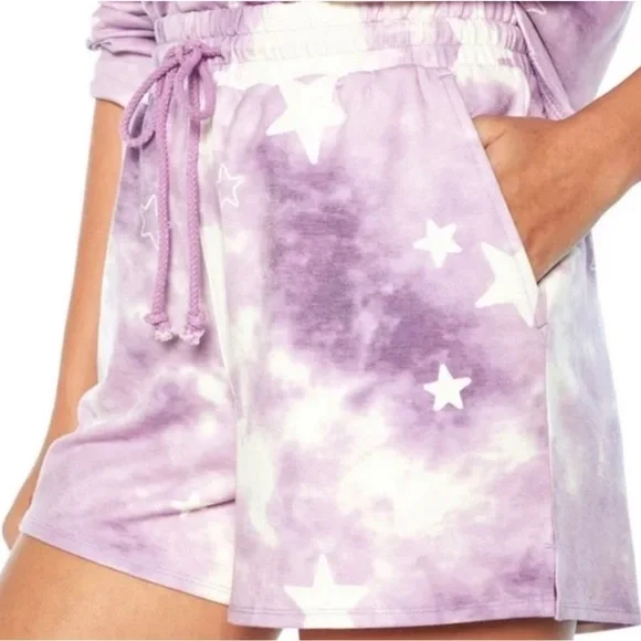Wildfox Sweatshirt & Short Lounge Set In Tie Dye Stars ✨2️⃣ - Picture 3 of 10